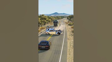 Realistic Highway Car Crashes #32