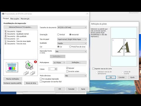 Como configurar impressora para papel a4