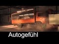 Two cars totally squished: ADAC Truck Crash Test Lkw - Autogefühl