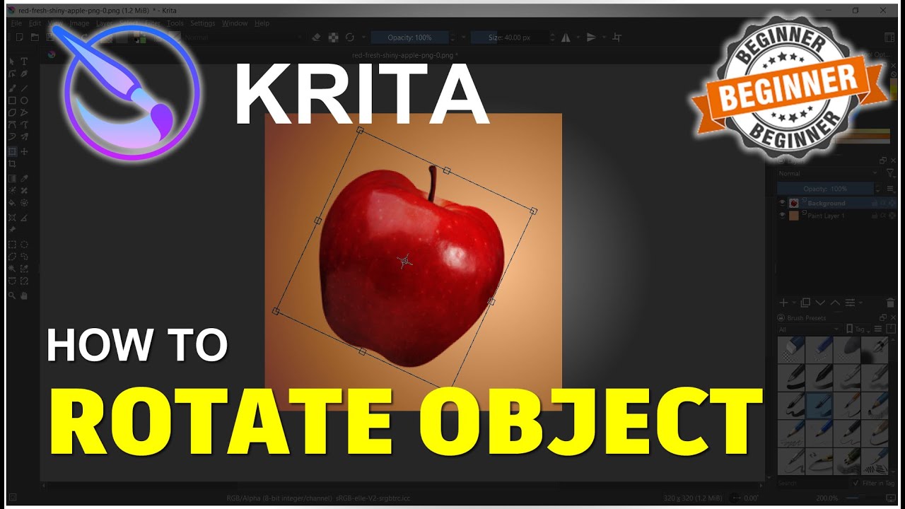 Krita How To Rotate Selection Tutorial YouTube Krita How To Rotate Selection Tutorial YouTube