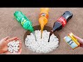 Qué pasaría al mezclar Coca Cola, Sprite y Fanta con Mentos? Experimentos INCREÍBLES!