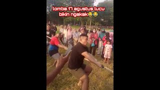 Lomba 17 Agustus Lucu Bikin Ngakak Lomba Tarik tambang #vidiolucu #lombaagustusan #vidioviral