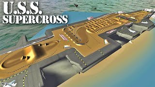 A Supercross Track on an Aircraft Carrier! - MX Simulator Track Walk Ep. 218