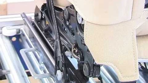 UR robot assembling car seats