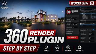 VIDEO 2- PANORAMIC RENDERER PLUGIN FOR UNREAL ENGINE. EXTERIOR SCENE 360 RENDERS.