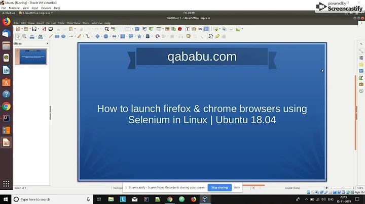 How to launch Firefox and Chrome browsers using Selenium on Linux | Ubuntu 18.04