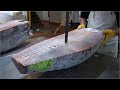 Great Frozen Tuna Cutting Skills and Machine