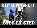 DIY Mini Split Air Conditioner Step By Step Installation A/C Heat pump Mushroom Farm Senville 2 ton