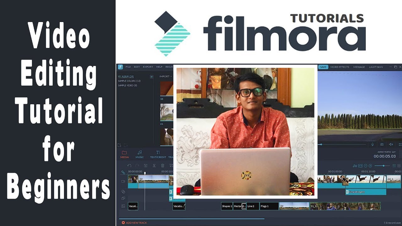 FILMORA VIDEO EDITING SOFTWARE - TUTORIAL FOR BEGINNERS വീഡിയോ ...