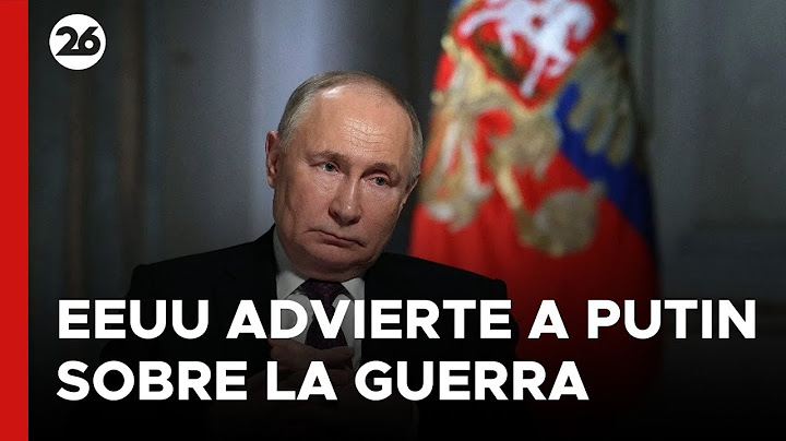 🚨 URGENTE | EEUU advierte que PUTIN está preparándose para MÁS GUERRA
