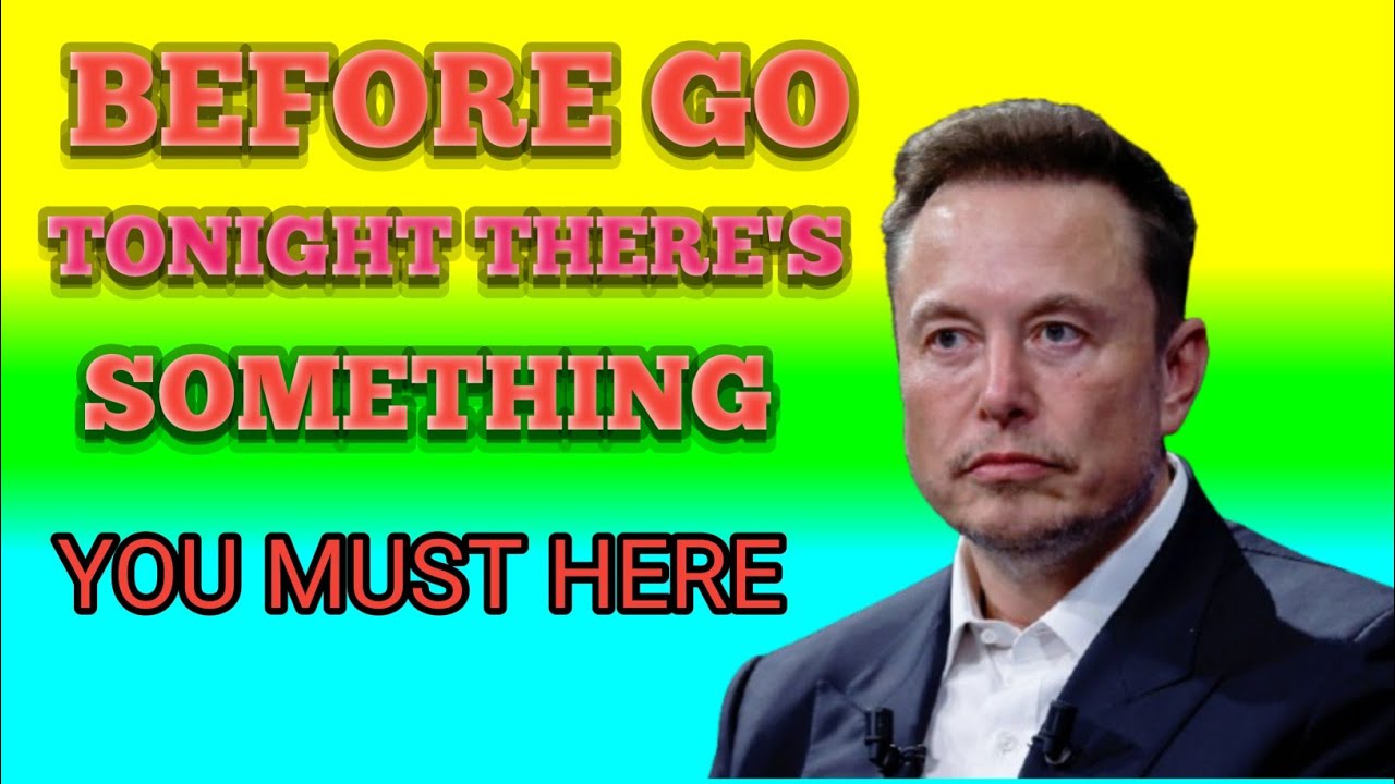 BEFORE I GO TONIGHT THERE’S SOMETHING YOU MUST HEAR | Elon Musk Powerful Emotional Speech