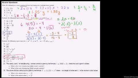 Examples of evaluating variable expressions