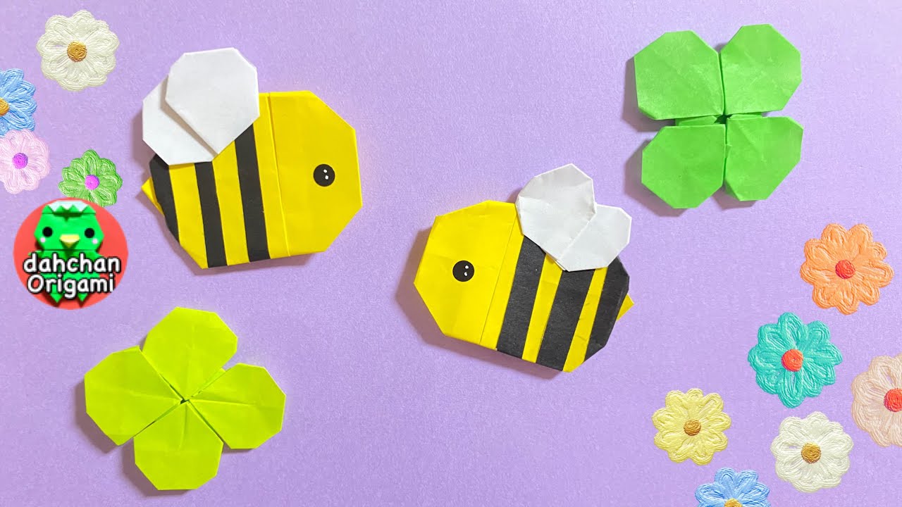 折り紙 ぽってりミツバチの折り方 Youtube