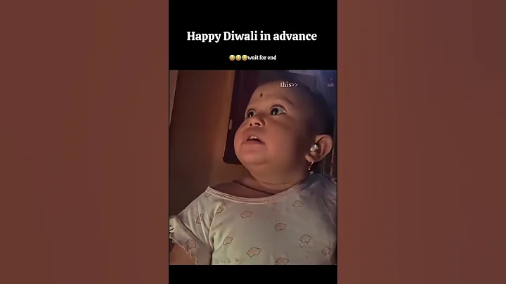“Happy Diwali in Advance 🤣 | Funny Child Reactions | Try Not To Laugh #shorts #funny #viral”