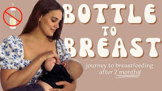 Celebrity BOTTLE TO BREASTFEEDING Transition After 2 months | Our Journey Wealth