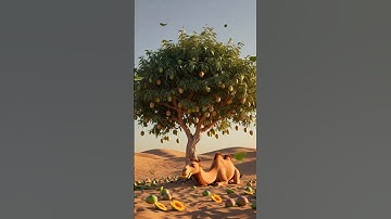 Camel and mango tree ki kahani 3d Pixar-style ai generated video #subscribe #viral #cartoon #shorts