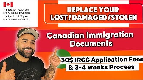 Replace Your Lost/Stolen/Damaged 🇨🇦Canadian Immigration Documents- Step by Step Guide-14-June-2025.
