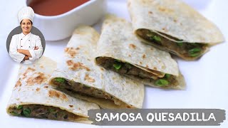 ટેસ્ટી સમોસા કેસેડિલા બનાવવાની રીત I Samosa Quesadilla I Less Oil Version of Samosa