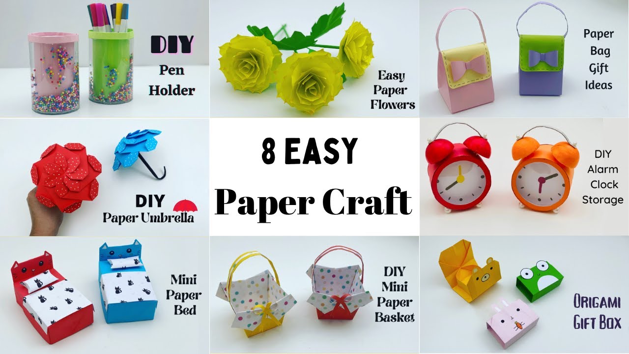 easy craft ideas/ craft ideas/ how to make/ paper craft/handmade paper ...