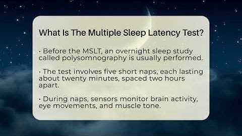 What Is The Multiple Sleep Latency Test? - Sleep Apnea Support Network