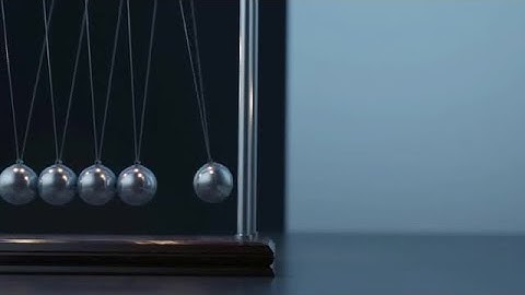 Pendulum Balls Swinging Loop Closeup Stock Motion Graphics
