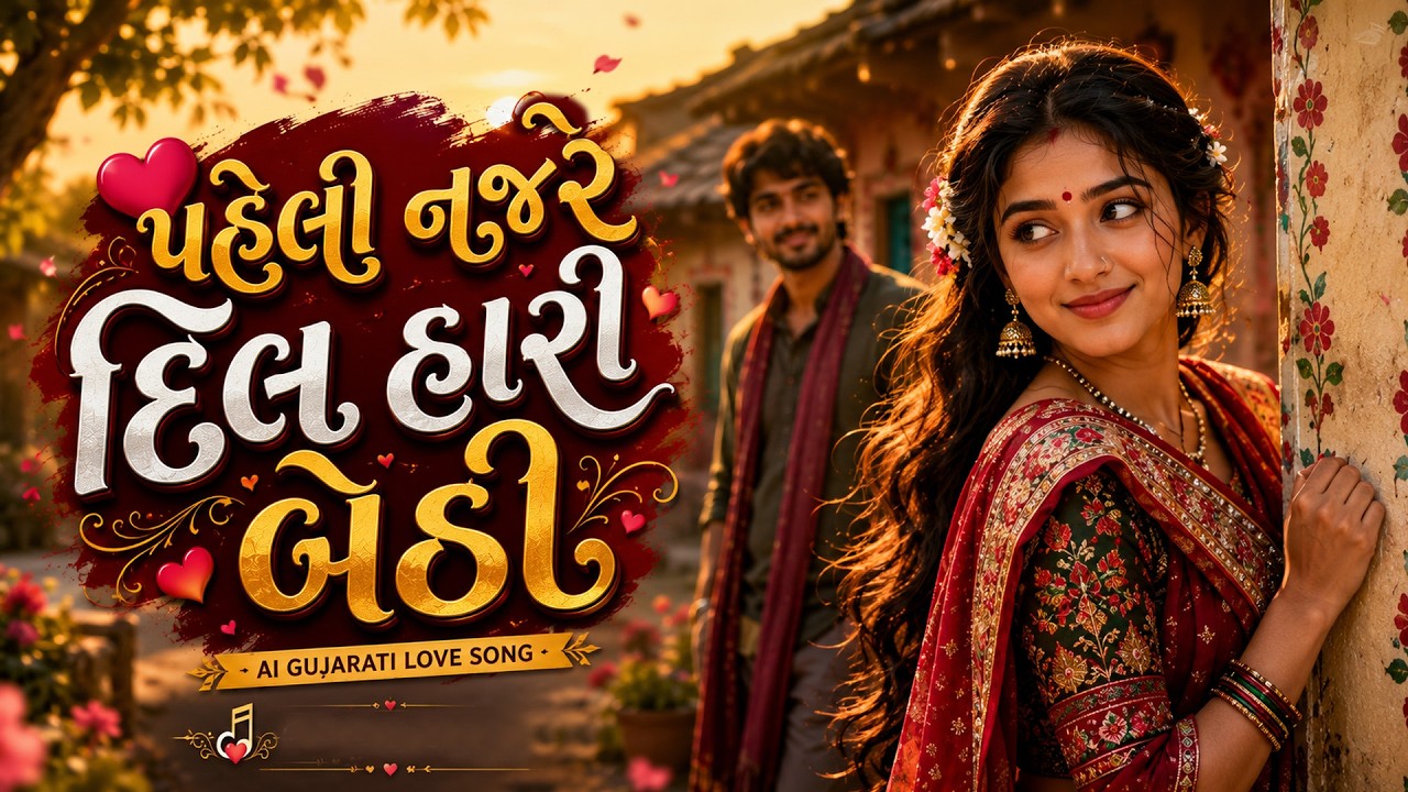 પહેલી નજરે દિલ હારી બેઠી ❤️ | AI Gujarati Romantic Love Song 2026