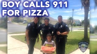 5-year-old calls 911 to order pizza, cops deliver with a lesson