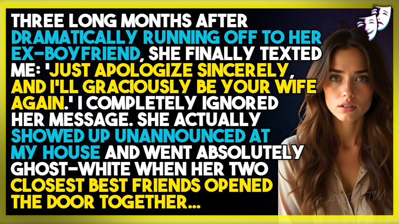 Wife Left Me for Her Ex—Three Months Later, Her “Comeback” Text Met Two Familiar Faces...
