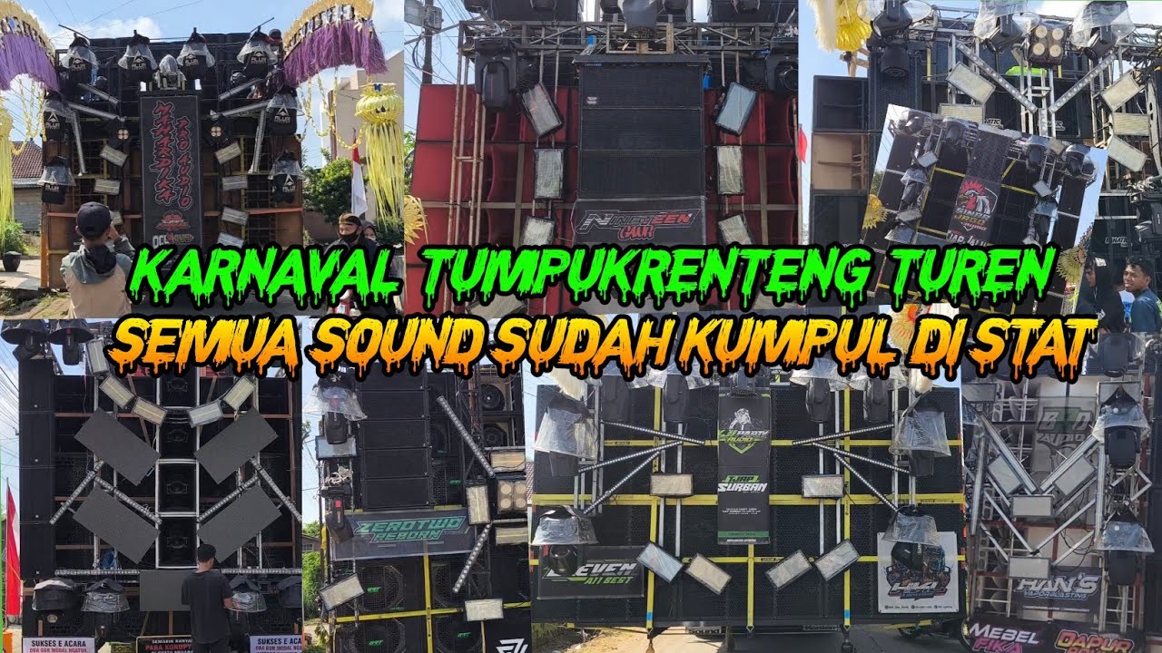 Ready sound karnaval desa tumpukrenteng, sudah ngumpul dek stat semua 