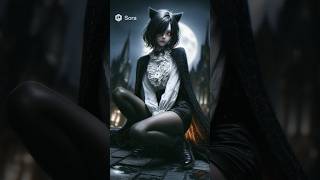 Dark Moon Girl | Sora AI Fantasy Beat #aishorts