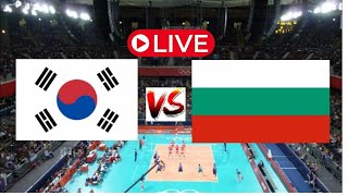 South Korea Vs Bulgaria LIVE Score UPDATE Today FIVB Volleyball Women's...