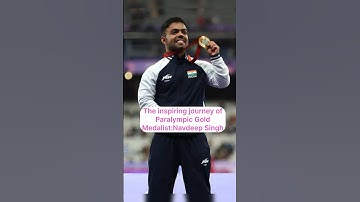 Navdeep Singh Gold🥇💯//#paralympics #navdeepsingh #jevelinthrow #shorts #success story #motivation