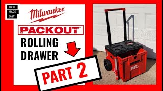 PACKOUT Rolling Drawer Part 2  Milwaukee Packout Rolling Drawer