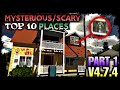 TOP 10 MYSTERIOUS/SCARY PLACES IN CAR PARKING MULTIPLAYER! Version 4.7.4【 Part 1 】