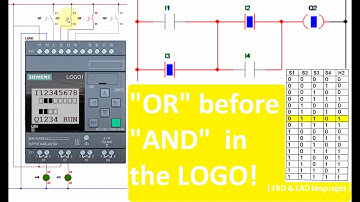 "OR" before "AND"  in the LOGO! ( FBD and LAD languages )