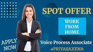 Voice process associate job | work from home option available