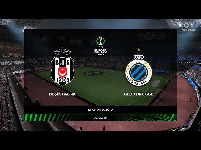 Besiktas vs Club Brugge en vivo Conference League Fase De Grupos 