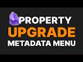 Metadata menu update editable queries and better property options