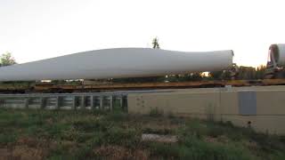 Northbound BNSF Windmill Blade Train