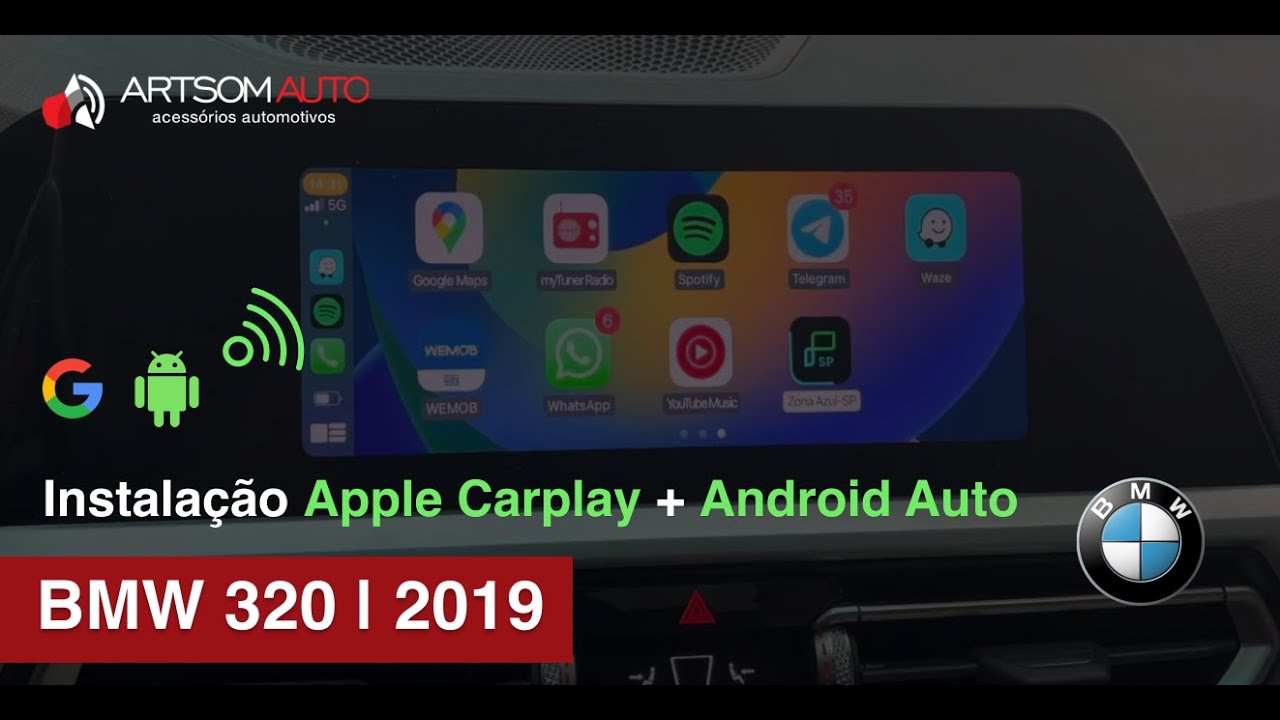 BMW 320 - 2019/2020 | Instalação Apple CarPlay e Android Auto (wireless) - ArtsomAuto