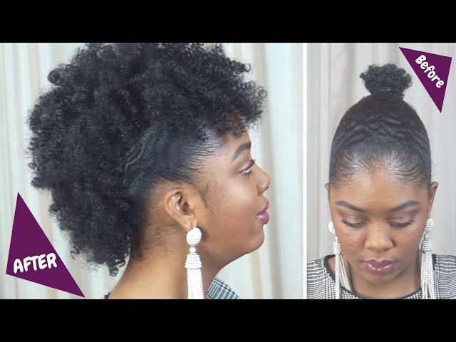 Perfect Curly Fro Hawk On Short Medium Length Natural Hair