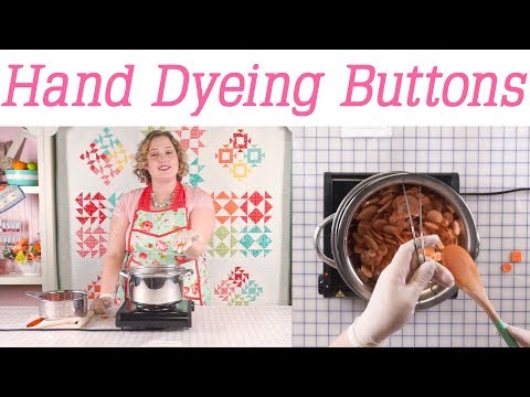 How to Make Hand Dye Buttons