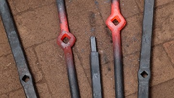 Forging the pieces - Window grill part 4