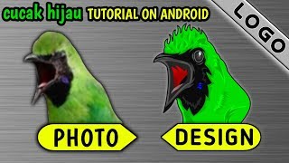 android #infinitedesign #pixellab #tutorial पर 3 डी बर्ड लोगो कैसे बनाया जाए screenshot 2