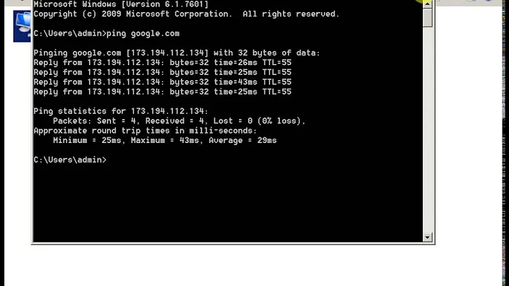 Setting up a static IP adress on Windows Server 2008 R2 (GUI and Command Prompt)