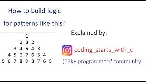 Logic Building by Pattern Printing | #5