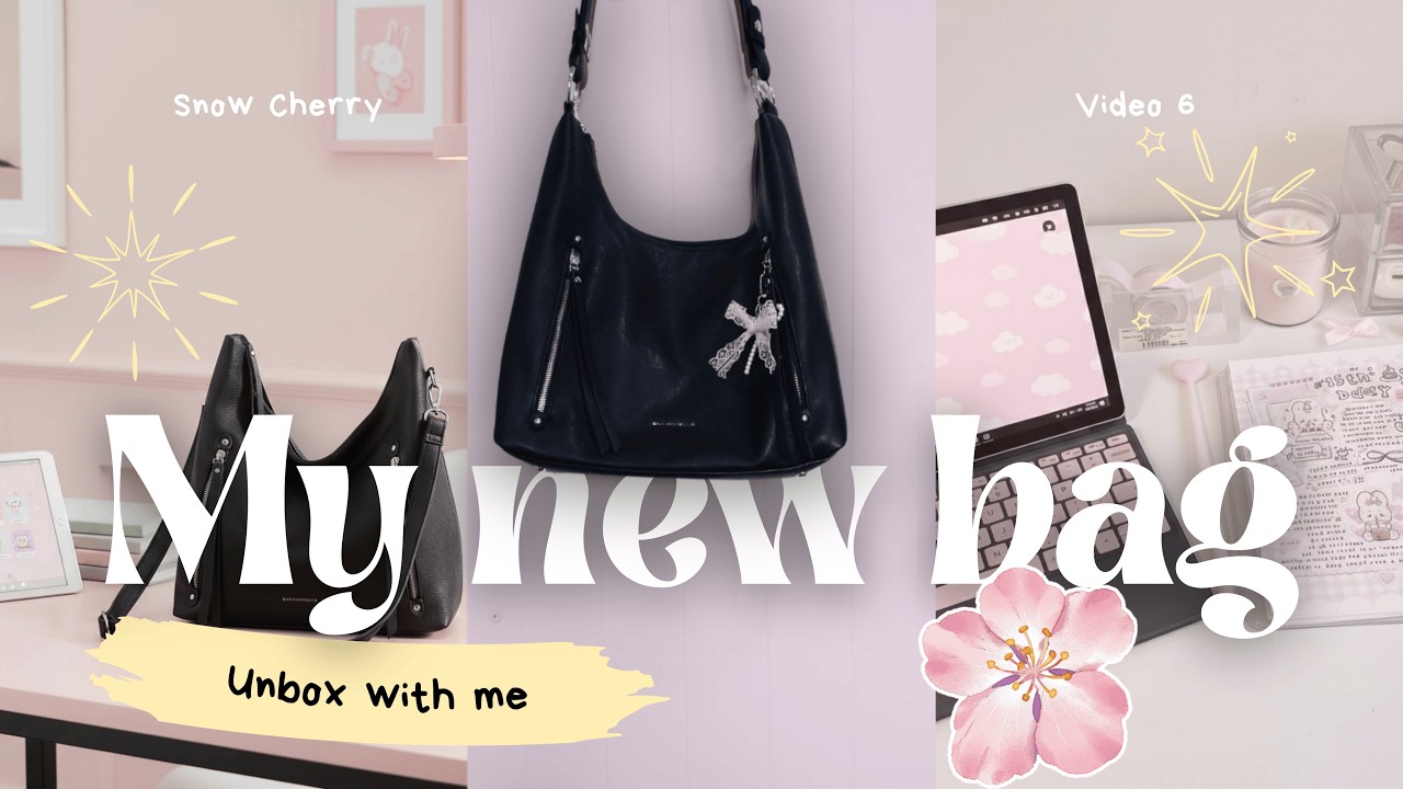 UNBOXING & ORGANIZING MY NEW BAG 🎀 aesthetic packing asmr