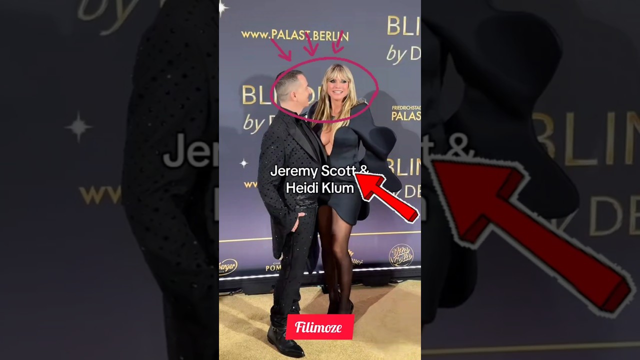 Jeremy Scott and Heidi Klum shine in style at the Blinded by Delight Berlin premiere.