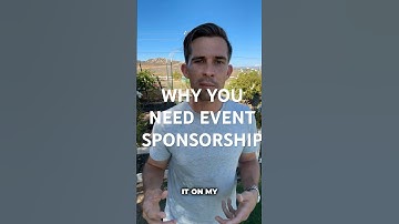Why you NEED event sponsorship Program #EventSponsorship #EventPlanning #EventMarketing #Sponsorship