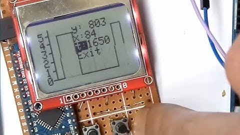 oscilloscope with arduino nano & lcd 5110 !